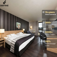 Solution clé en main pour projets hôteliers : Mobilier d'hôtel de luxe 5 étoiles, panneaux muraux en bois, mobilier d'appartement, ensembles modernes pour chambres d'hôtel.