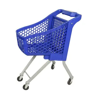 Factory Direct Mini Children'S Plastic Supermarket Shopping Trolley For Kids