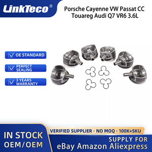Linkteco ชุดลูกสูบเครื่องยนต์6X สำหรับปอร์เช่คาเยนน์ VW Passat CC Touareg Q7 Audi <span class=keywords><strong>VR6</strong></span> <span class=keywords><strong>3</strong></span>.6L FSI 2006-2018 03H107065C 03H107065F - Product Image 3