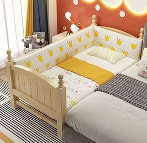 Mlo Estensione per Sponda Letto in Legno Massello per Letto Singolo/Letto Affiancabile, Utilizzabile per <span class=keywords><strong>Lettino</strong></span> per <span class=keywords><strong>Bambini</strong></span> e Letto per Adulti - Design Semplice e Moderno - Product Image 5