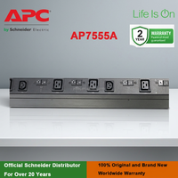 APC AP7555A 22kW 32A 400V 3Ph Zero-U Basic Rack PDU Distributor Daya Multi-outlet untuk Server Pusat Data Berdaya Tinggi