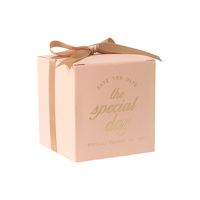 Mini dossiers en carton pour bonbons bonbons au chocolat Emballage de faveur de mariage élégant avec impression de revêtement UV