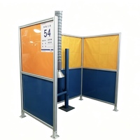 Cabine de polissage et de meulage multi-stations avec extracteur de fumées de soudage intégré