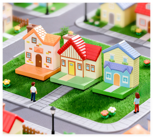 Kit de <span class=keywords><strong>jardin</strong></span> <span class=keywords><strong>zen</strong></span> miniature 3D coloré, micro-paysage, décoration de la maison, sculpture miniature de maison, petite figurine, artisanat en résine, jouets pour enfants - Product Image 4