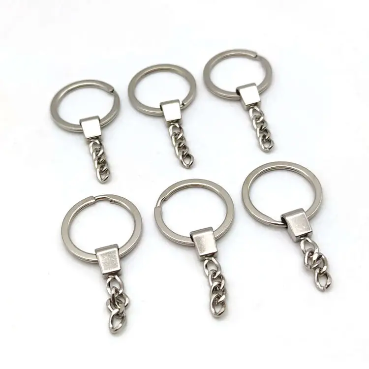 Blank Porte Cles Metal Keychain Keyring Accessories Cadena para llaveros Keychain Key Chain Ring For Keychain