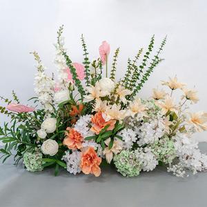 Nouvelles fleurs artificielles pour mariage, arrangement floral décoratif pour allée centrale, fleurs décoratives pour décorations de mariage - Product Image 3