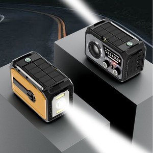 16000mAh Manivelle Générateur Solaire Portable Mini Am Fm Rechargeable Radio D'urgence Haut-Parleur Avec SOS Boussole Power Bank Torche - Product Image 3