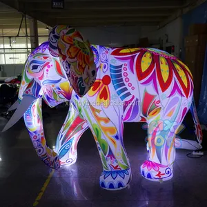 XIXI 장난감 2m-6m H 맞춤형 풍선 RGB LED 조명 코끼리 모델/풍선 코끼리 풍선 퍼레이드