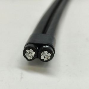1*16 + 1*25mm2 ABC iec60502 dây dẫn nhôm tiêu chuẩn xlpe dịch vụ Cáp thả 2 pha lõi + Dây dẫn trung tính không có ánh sáng - Product Image 1