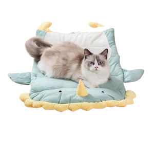 Grote Schattige Dinosaurus Eendenvormige Huisdierenmat Zomerkoeling Ademend Kussen Hondenkennel Kattennestbedden Duurzaam Wasbaar Reizen - Product Image 4