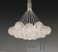 Lustre contemporain Lucca en marbre Lampe suspendue vintage en albâtre