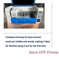 Printer Digital Otomatis DTF AYF Baru 2-head 30cm Dilengkapi dengan Penggoyang Bubuk dan Tersedia dalam XP600 / I1600