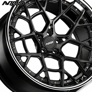 Jantes forgées NJQS de haute qualité pour SUV <span class=keywords><strong>4x4</strong></span> tout-terrain, 5-6 trous, 20 pouces, à déport profond, chromées, pour voitures de sport et de luxe - Product Image 3