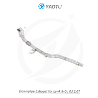 YT OEM bagian depan baja tahan karat dan Downpipe knalpot dengan katalis untuk Lynk & Co 03 2.0T