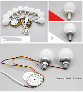 Miroir <span class=keywords><strong>de</strong></span> maquillage/commode lumineux moderne avec 15 ampoules à intensité variable, indice <span class=keywords><strong>de</strong></span> protection <span class=keywords><strong>IP44</strong></span> - Product Image 4