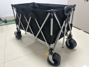 Chariot de camping en acier de qualité supérieure, grande capacité, <span class=keywords><strong>pliable</strong></span>, à quatre roues, avec roues à dégagement rapide, <span class=keywords><strong>remorque</strong></span> de camping extérieure OEM - Product Image 6