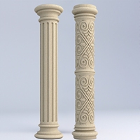Moule cylindrique en plastique ABS, colonne romaine décorative, béton, ciment domestique, lignes en spirale, motifs de fleurs sculptées, villa