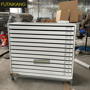 Современный высококачественный изготовленный на заказ образец керамической плитки металлический комод каменный деревянный напольный шкаф для выставочного зала - Product Image 6