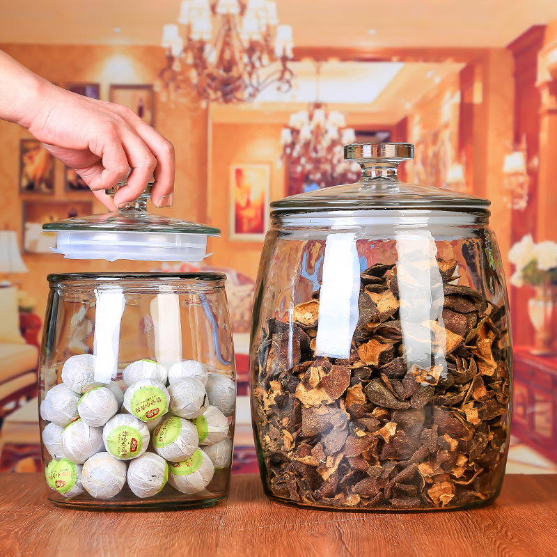Large Capacity Glass Food Storage Container Jar for Nuts Dried