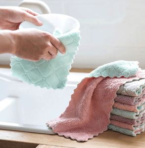 Chiffon de nettoyage rectangulaire en microfibre, sans peluches, résistant aux enfants, écologique, pour la cuisine et la maison - Product Image 4