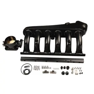 Actualización 530i m54b30 admisión m54 Turbo colector aire frío junta de admisión cuerpo del acelerador kit de riel de combustible para BMW E60 m54 2003 2005