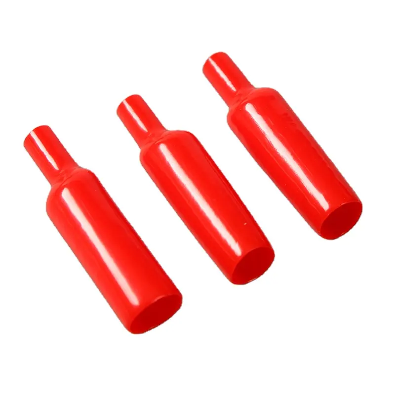 Aislamiento de sellado de cable natural rojo de vinilo Mangas protectoras de goma de silicona de diferentes tamaños