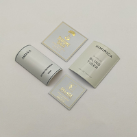 Autocollant en métal 3D en relief personnalisé en aluminium 2024, autocollant adhésif pour les étiquettes d'emballage des flacons de parfum