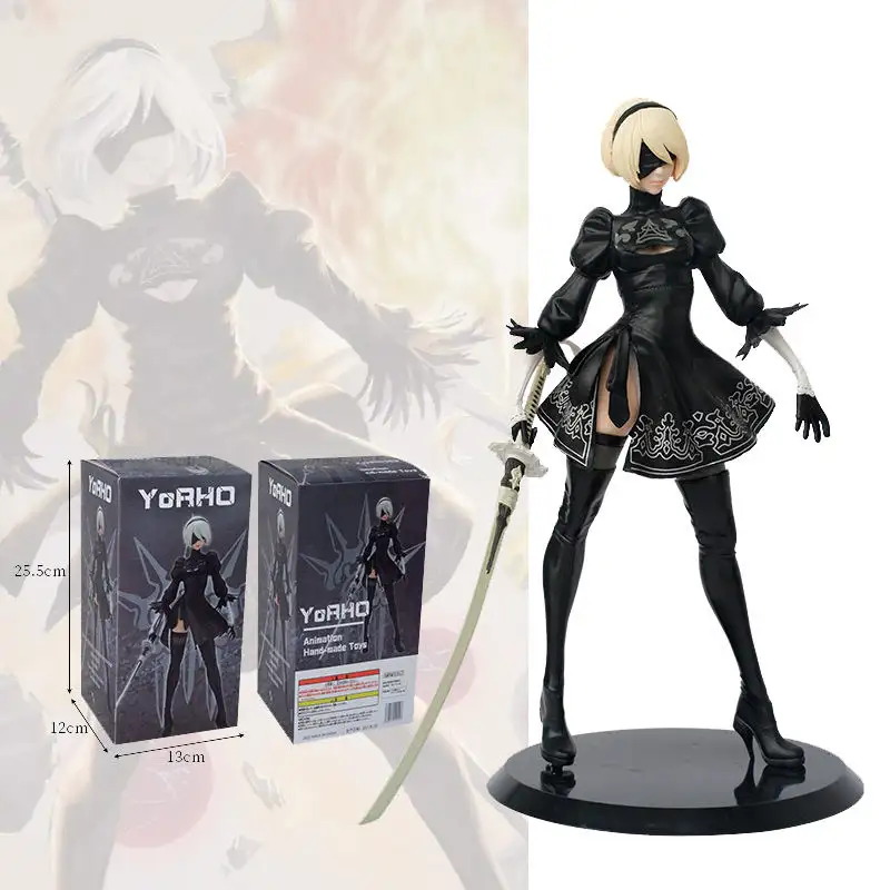 27CM NieR: Automata 2B Anime PVC figura modelo juguete recoger decoración japonesa chica sexy