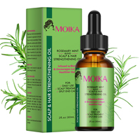 Huile de croissance capillaire OEM Romarin Menthe 60ml, Sérum de traitement du cuir chevelu pour cheveux clairsemés, Nourrissant et fortifiant les follicules, Dropshipping