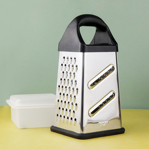 Multi-functional 5 in 1 Stainless Steel Vegetable Chopper Box Potato Slicer Grater Cheese Shredder with Storage Container - Product Image 1