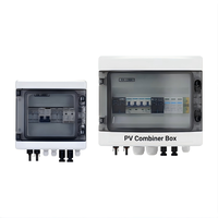 Boîtier de Combinateur PV 300x140x260mm Deux Entrées Deux Sorties DC500V, Boîtier de Jonction Solaire Étanche IP65, Distribution de Surtension 100A