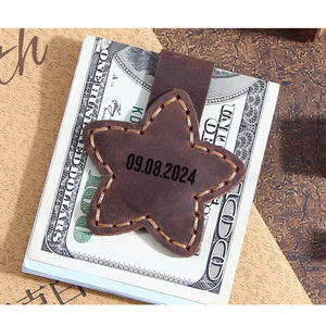 Pince à billets magnétique pour hommes en forme de cœur en cuir PU pour femmes Pince à billets pour <span class=keywords><strong>portefeuille</strong></span> Cadeau d'anniversaire pour lui - Product Image 5