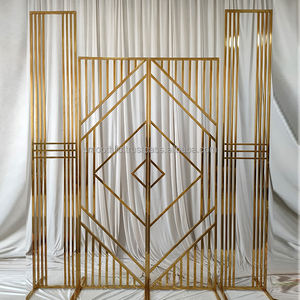 SMOOTH <b>Wedding</b> Accessories Background <b>Frame</b> Gold Stainless Steel <b>Wedding</b> Backdrop <b>Frame</b> Geometric Shape - Product Image 3