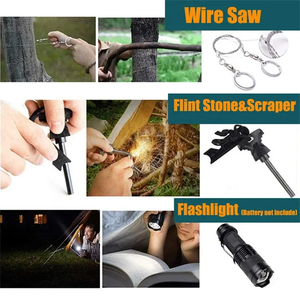 Survival dişli ve ekipman 17 in 1 hayatta kalma kiti balıkçılık avcılık kamp için - Product Image 5