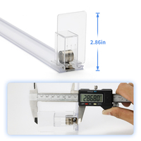 Système de poussoir de diviseur d'étagère à tabac en plastique automatique personnalisable poussoir de cigarette réglable présentoir en acrylique poussoir d'étagère