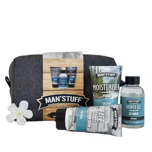 Wholesale bath gift set for men nylon bag men bath set trip Father's Day man's skin care products