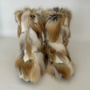 <span class=keywords><strong>Scarpe</strong></span> invernali invernali da <span class=keywords><strong>donna</strong></span> soffice stivali in vera pelliccia di volpe da <span class=keywords><strong>donna</strong></span> peluche caldi stivali da <span class=keywords><strong>neve</strong></span> calzature di lusso da ragazza con pelliccia di moda - Product Image 1