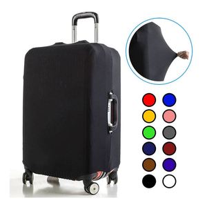 Wholesale Polyester Spandex Luggage Trolley Case Cover Travel Elastic Washable Protectable Modern City <b>Suitcase</b> Cover - Product Image 4