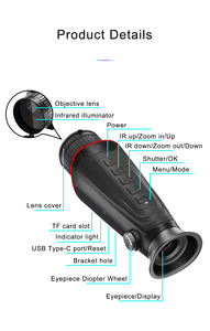 Mira de <span class=keywords><strong>Visión</strong></span> Nocturna NV4000 4K con Lente de 25 mm y Zoom 8X, Monocular Térmico Óptico para Caza con Ballesta y Patrullaje Nocturno - Product Image 4