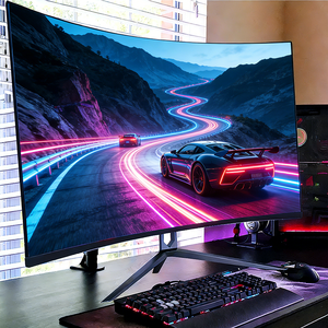 จอคอมพิวเตอร์ LCD แบบโค้ง 2k 4k 1080p ขนาด 21.5 23.8 27 32 นิ้ว จอคอมพิวเตอร์ LED แบบ IPS ขนาด 27 นิ้ว สำหรับเดสก์ท็อป 144hz 165hz จอเกมมิ่ง - Product Image 2