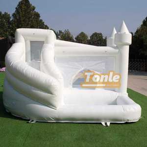 Casa <span class=keywords><strong>de</strong></span> rebote blanca comercial, tobogán <span class=keywords><strong>de</strong></span> <span class=keywords><strong>agua</strong></span> inflable para boda, Castillo <span class=keywords><strong>de</strong></span> salto para fiesta <span class=keywords><strong>de</strong></span> <span class=keywords><strong>alquiler</strong></span> - Product Image 3