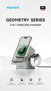 MAXCO vendita caldo 3 In 1 <span class=keywords><strong>caricatore</strong></span> Wireless 15w QI2 certificata ricarica magnetica wireless <span class=keywords><strong>per</strong></span> <span class=keywords><strong>iPhone</strong></span> iWatch auricolari - Product Image 6