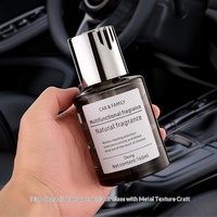 Diffuseur de parfum pour voiture Double Arche Noir Électroplaqué avec Housse en Coton, 160 ml, Désodorisant et Fournitures Automobiles
