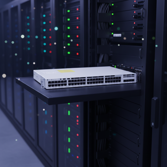 C9200L-48P-4X-E Cis Co Catalyst 9200L Layer 3 Switch 48xPoE+ Ports 4x10G Uplink SNMP QoS Net Essentials