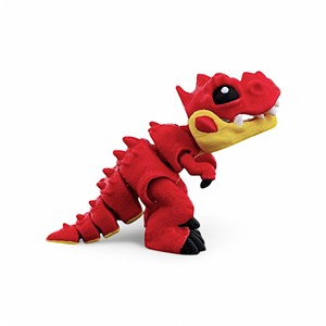 Figura de Tiranosaurio Rex Rojo Impresa en 3D, con Articulaciones Móviles, de Plástico, para Oficina, Juguete, Adorno de Escritorio, Divertido Juguete de Oficina - Product Image 3