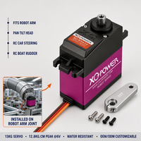 Servomoteurs à vendre XQ-POWER XQ-RS413 13KG Servomoteur numérique sans noyau pour robot, résistant à l'eau, 180 degrés, pour voiture RC 6V