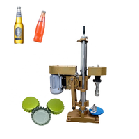 Bouchon de bouteille en verre de bière soda gazéifiée semi-automatique Bouchons en métal Bouchons de couronne Machine à sceller Couvercles Bouchons de bouteilles Machines à fermer