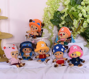 Porte-clés en peluche Luffy Chopper mignon de 12 cm avec étiquette, 13 modèles authentiques, animaux en peluche à fabriquer - Product Image 6