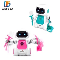 Robot éducatif intelligent CBYD pour enfants avec écran tactile et Wi-Fi, 4 Go de RAM/stockage, fonction de nettoyage