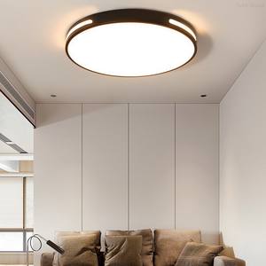 Plafonnier LED ultra-fin moderne en fer avec télécommande, couvercle en acrylique, adapté à la cuisine, au salon, à la chambre à coucher, à l'hôtel - Product Image 2